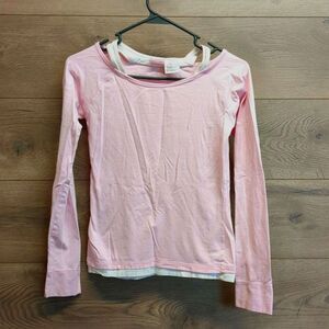 No Boundaries Long Sleeve Pink Top Women's Juniors Size 3-5